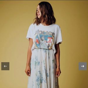 Clad & Cloth In My Element Pleated Midi Skirt